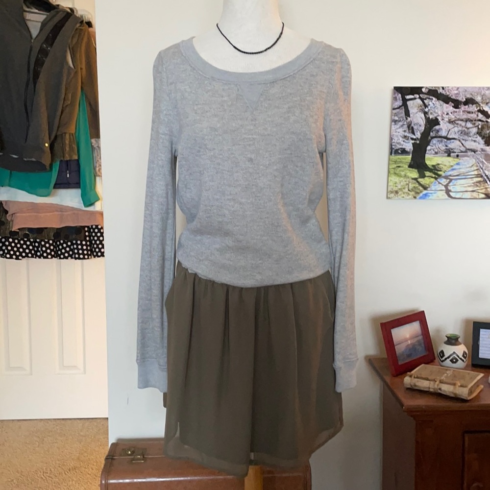 Selecta Anthropology sweatshirt mini dress size M